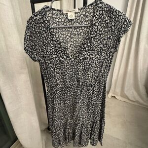 Passport Navy and White Floral Top